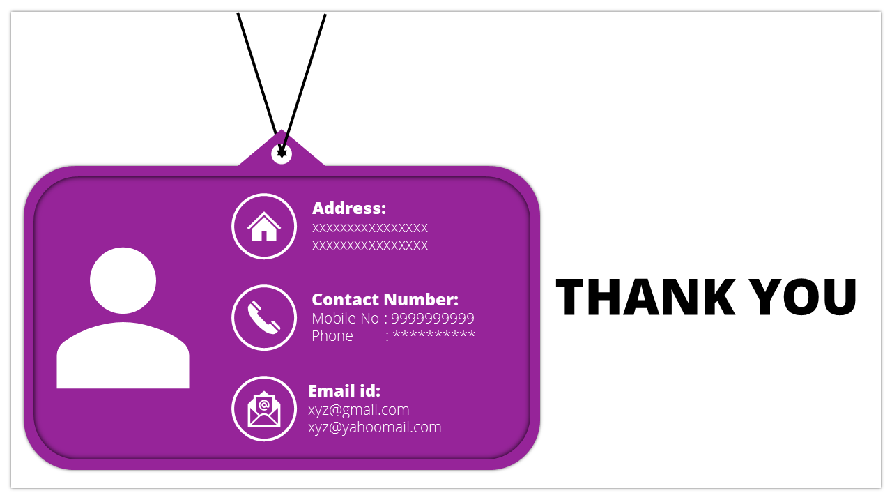 Free - Awesome Thank You Slide For PPT Slide Template Design
